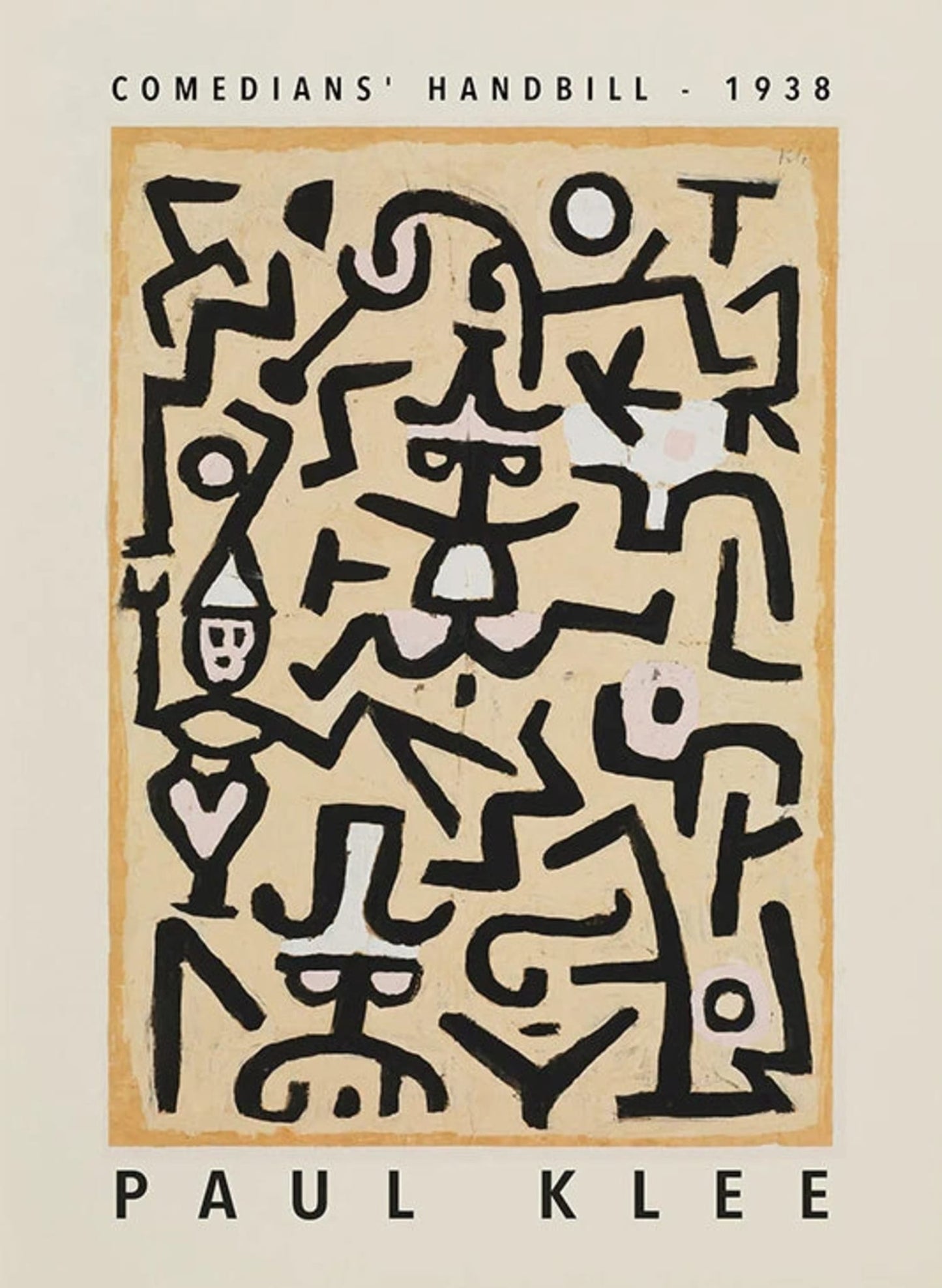 Komiker-Handzettel 1938 | Abstrakte Kunst von Paul Klee