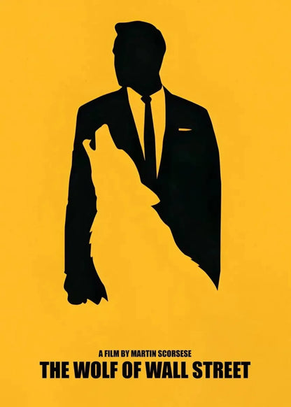 Poster „The Wolf of Wall Street“ | Leinwandkunst von Leonardo DiCaprio | Heimdekoration, Wandkunst fürs Wohnzimmer