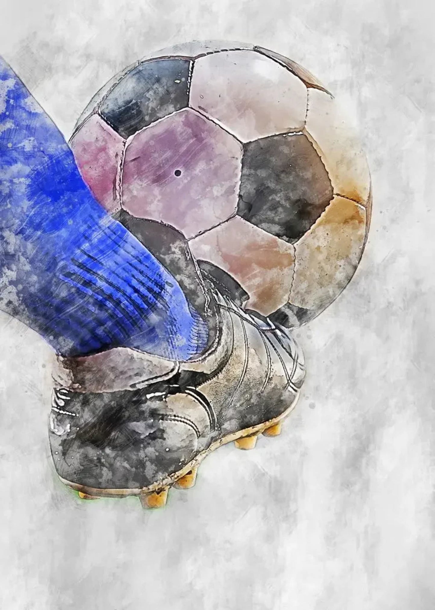 Football Passion Poster | Tribute to Sport's Spirit and Perseverance | Inspired Artwork for Home Decor