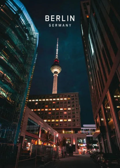 Berlin TV Tower Poster | Iconic Skyline Art | European Cityscape | Architectural Wall Decor
