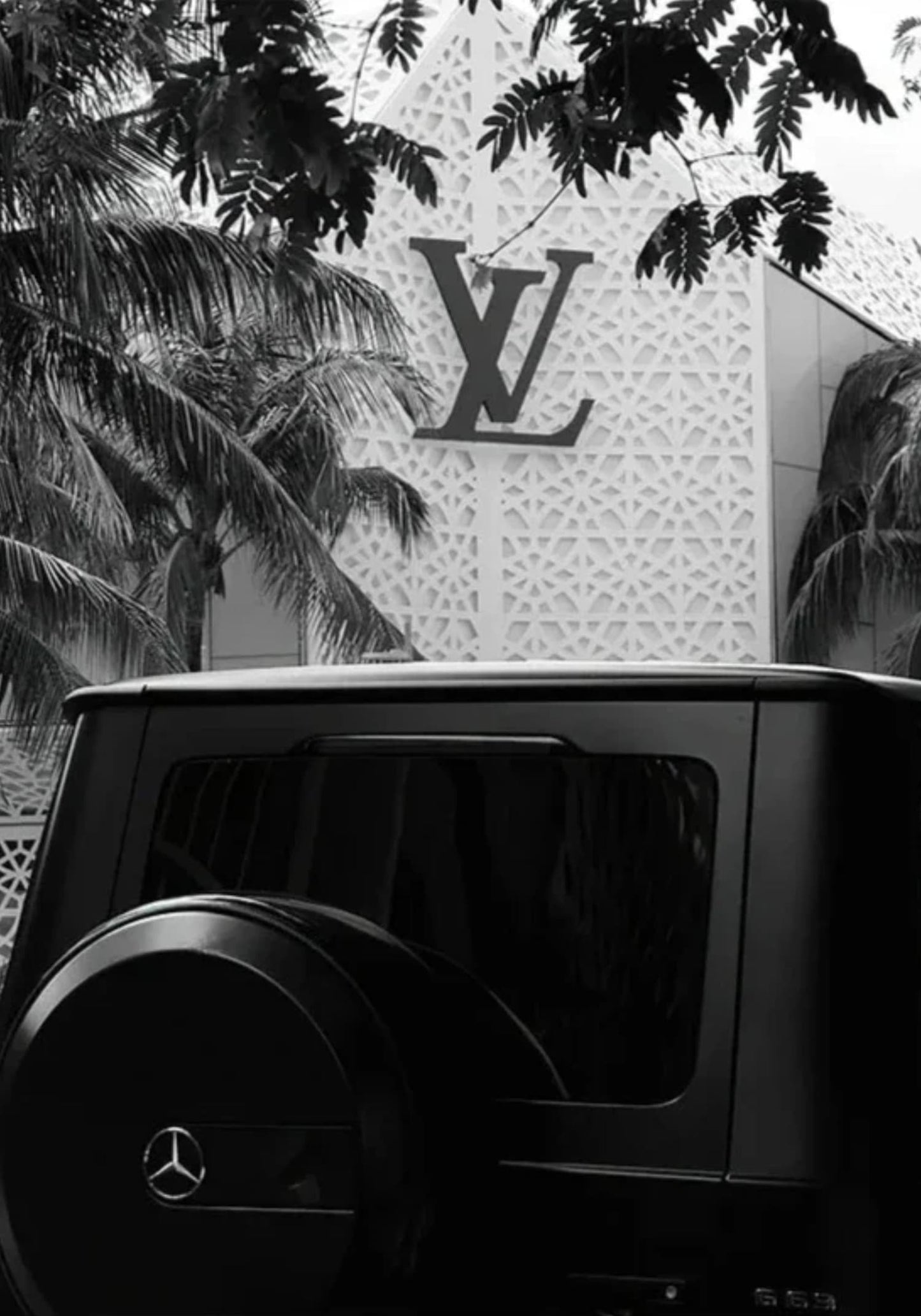 Louis Vuitton Mercedes G500 | Luxus-Modeillustration