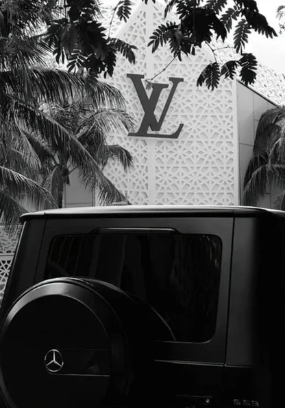 Louis Vuitton Mercedes G500 | Luxus-Modeillustration