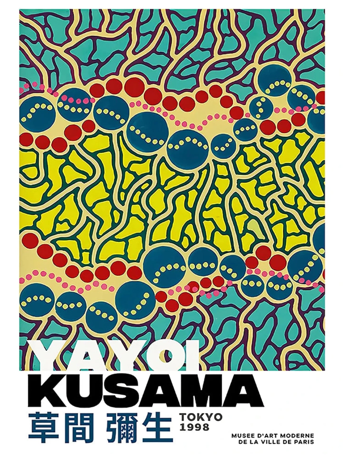 Yayoi Kusama | Abstract Amsterdam Cityscape | Modern Decor