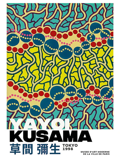 Yayoi Kusama | Abstract Amsterdam Cityscape | Modern Decor