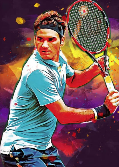 Roger Federer | Levendige Tennis Precisie