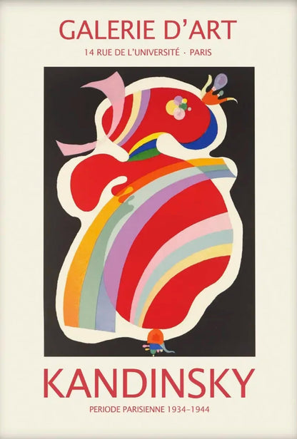 Kandinsky's De Rode Vorm | Levendige Abstracte Kunst