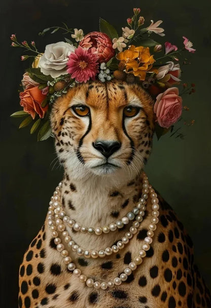 Jungle Koninklijkheid | Parel en Poot | Luxe Mode Kunst