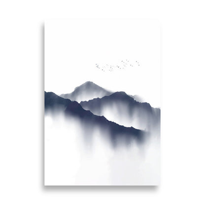 misty mountains - poster