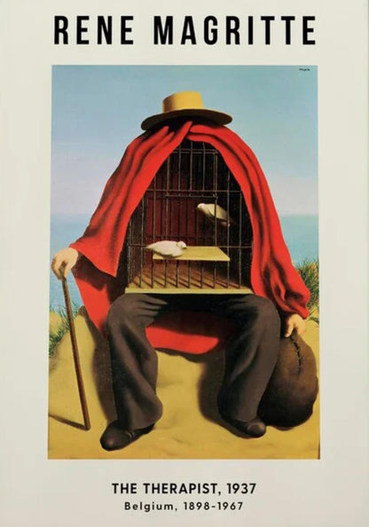 René Magritte | De Therapeut 1937 | Surrealistische Vintage Kunst