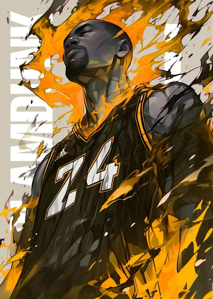 Slam Dunk | Iconische NBA Atleet | Basketbal Passie