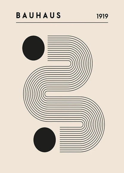 Bauhaus 1919 Poster | Raster der Innovation | Moderne Kunst | Heim- und Bürodekor | Abstrakte Wandkunst | Kreatives Design