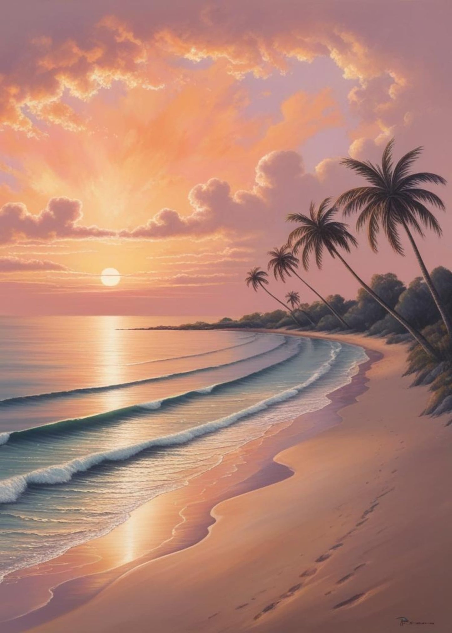 Beruhigende Küste | Ruhiger Meerblick