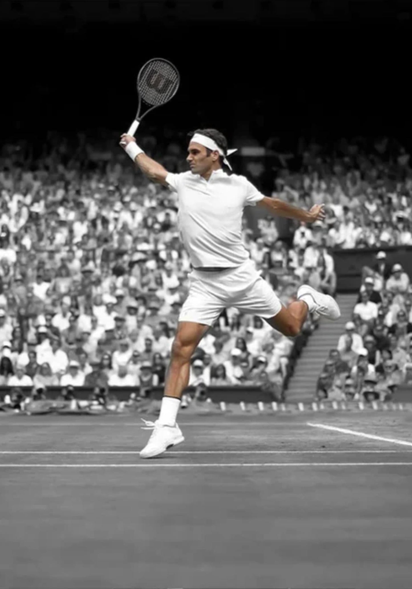 Roger Federer | Monochrome Tennis Kunst
