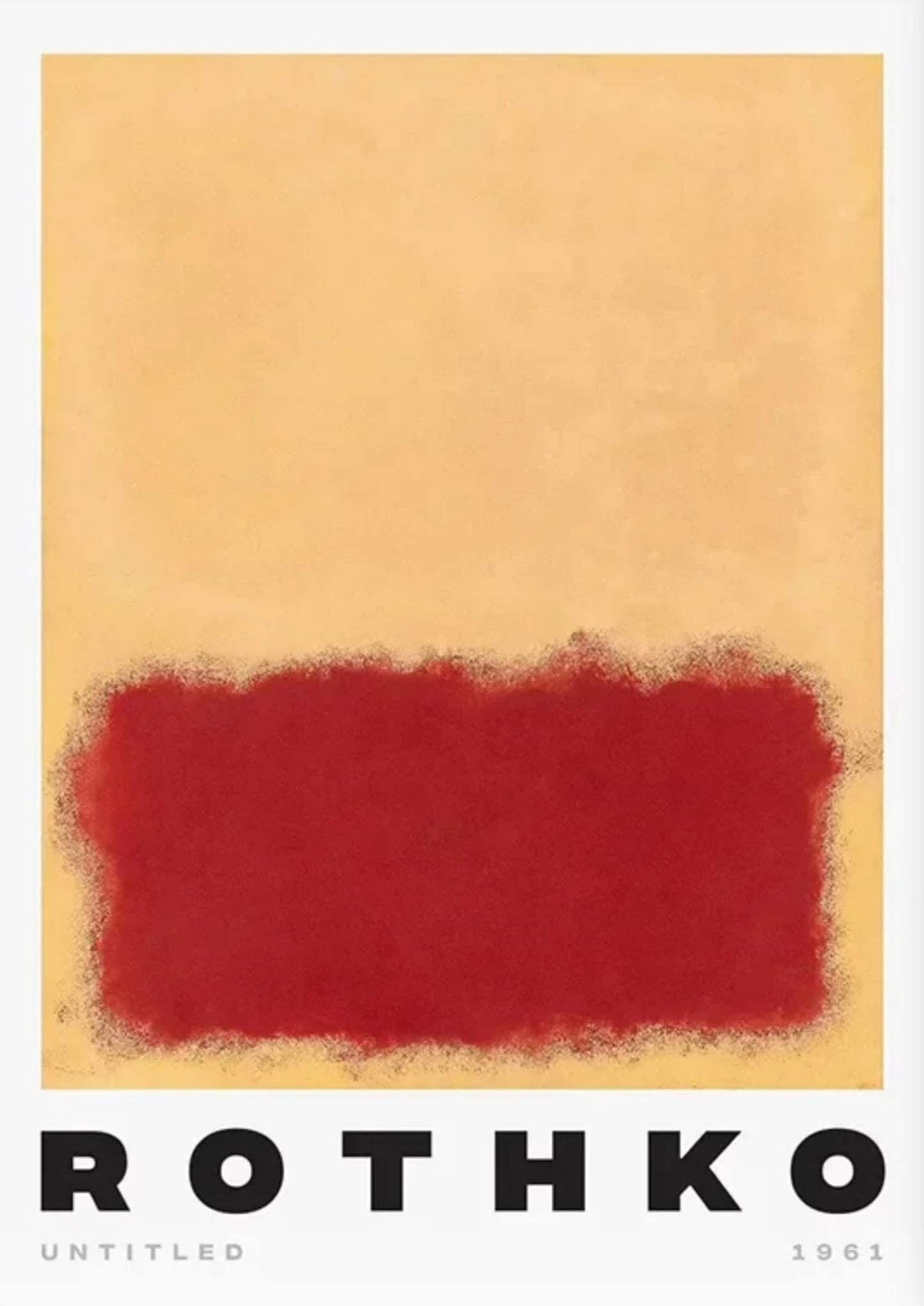 Mark Rothko | Red on Creme Abstract