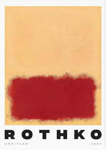 Mark Rothko | Red on Creme Abstract