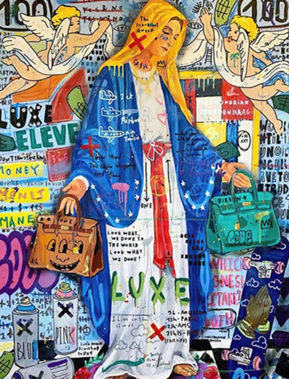 Queen of England Graffiti | Abstract Pop Art