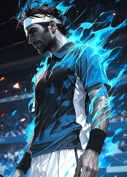 Roger Federer | Kunstwerk van Iconische Atleet