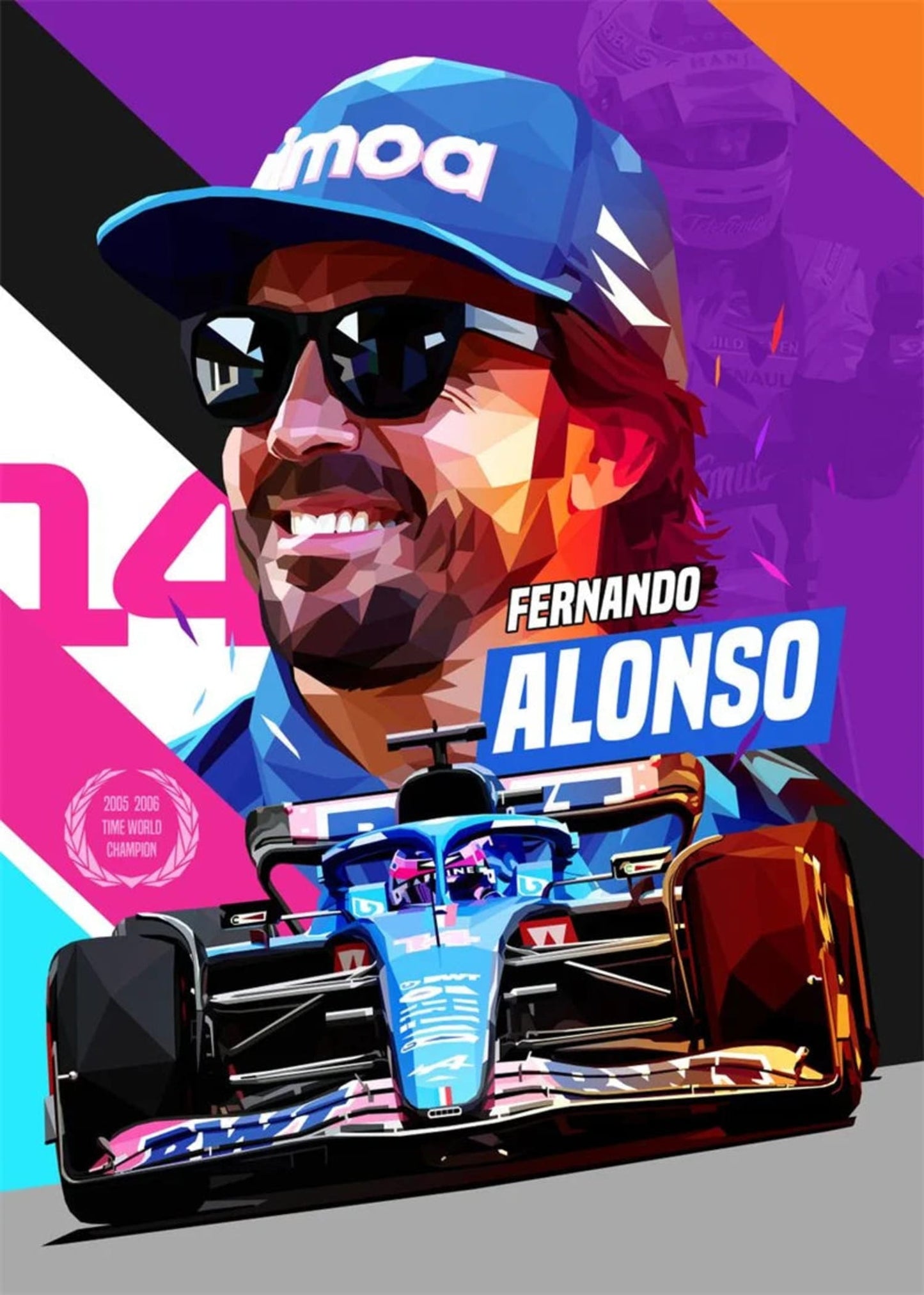Fernando Alonso | F1 Helm Kunst