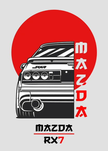 Mazda RX7 | Japanse Sportauto Kunst