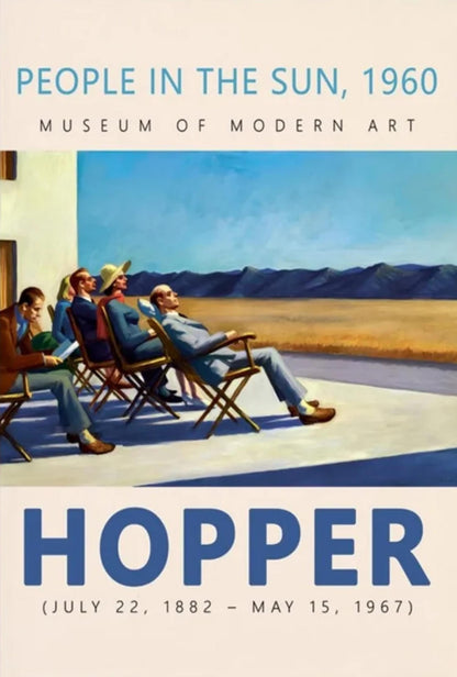 Edward Hopper | Mensen in de Zon | 1960 Vintage Kunst