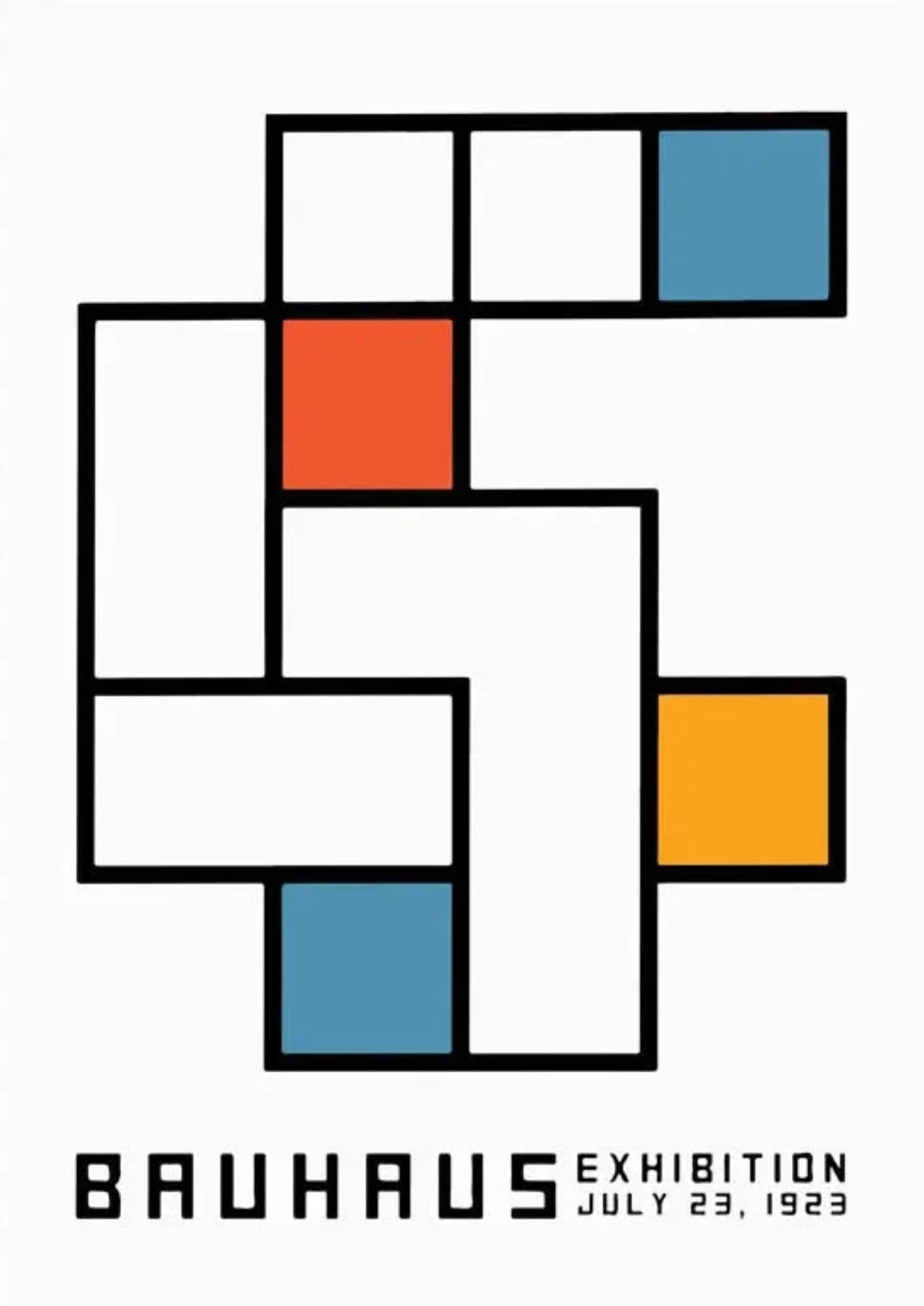 Piet Mondrian | Bauhaus 1923 | Abstract Geometric Deco