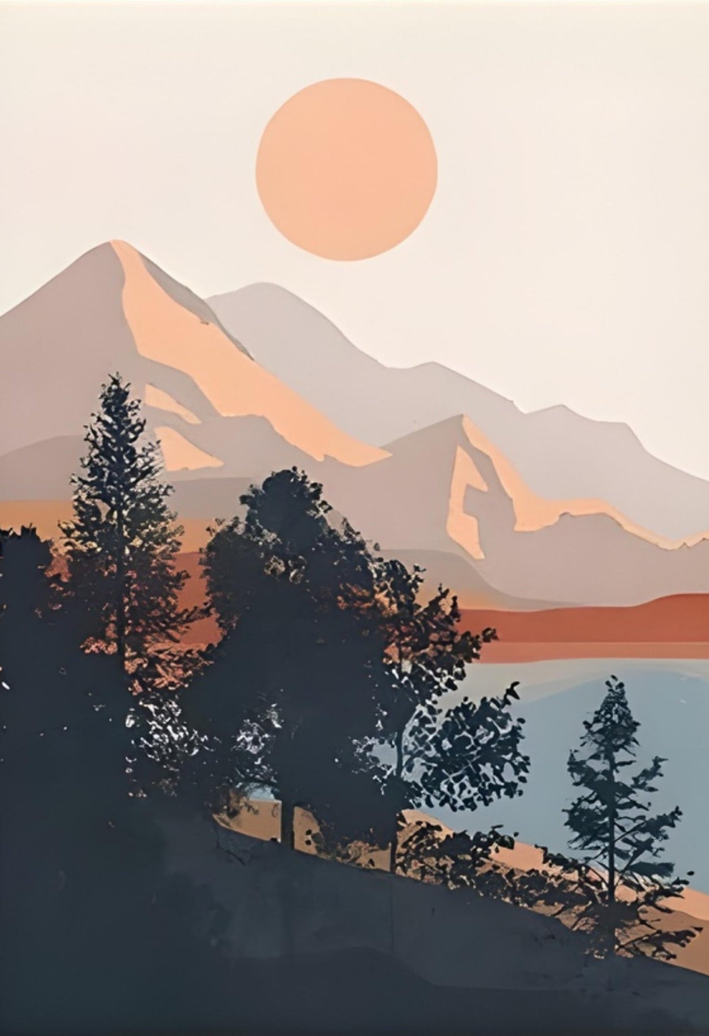 Berglandschap Duo | Natuur Kunst