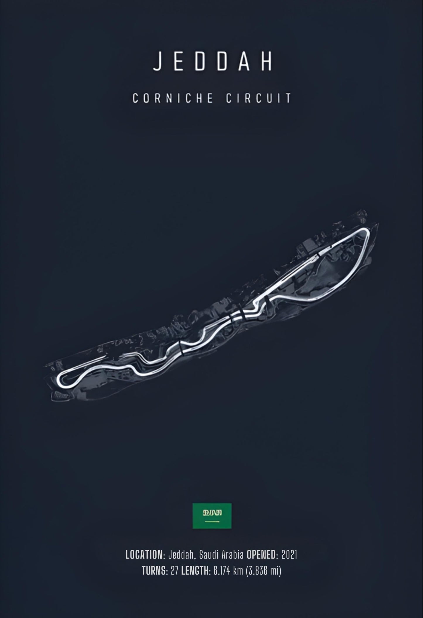Jeddah Straatcircuit | F1 Circuitindeling