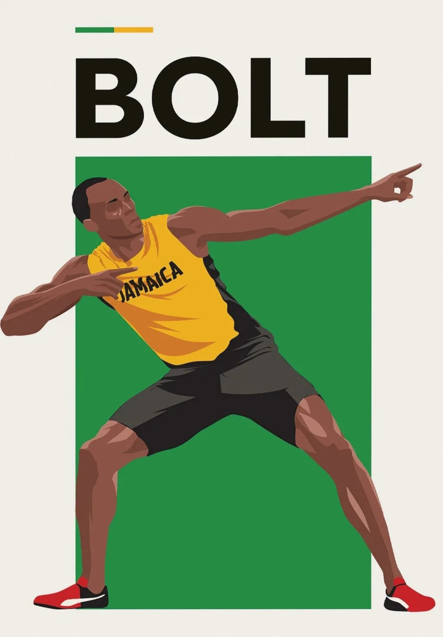 Usain Bolt | Sporticoon Wandkunst
