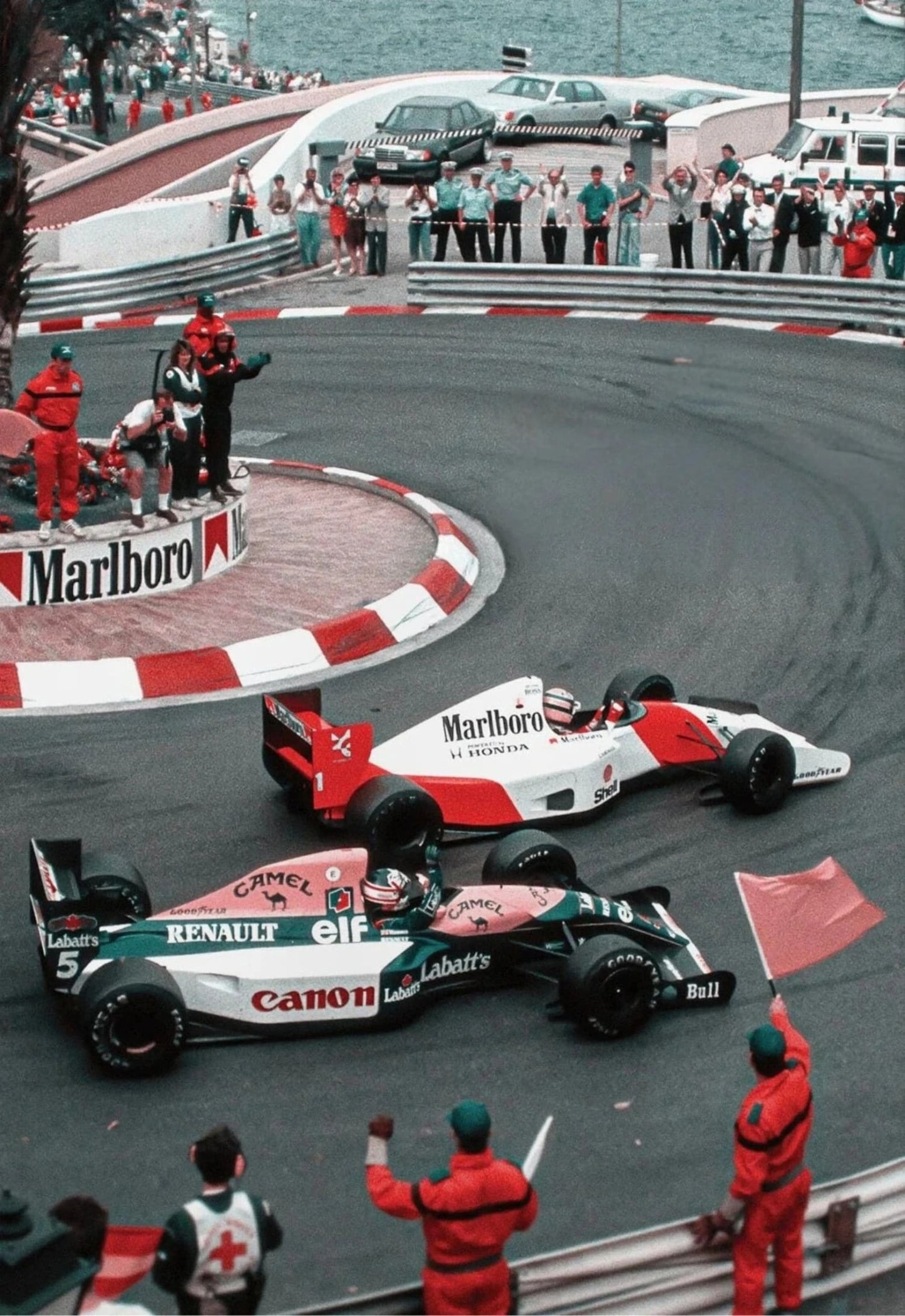 Monaco Grand Prix | Ayrton Senna vs Nigel Mansell | Vintage F1 Racing