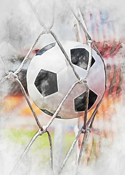 GOAL | Soccer Football Poster | A Tribute to Passion | The Spirit of Sport | Inspirational Wall Art for Home Decor
