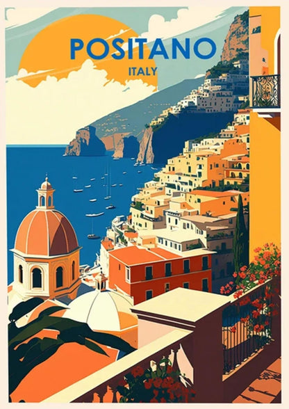 La Dolce Vita | Positano | Vintage italienische Küste