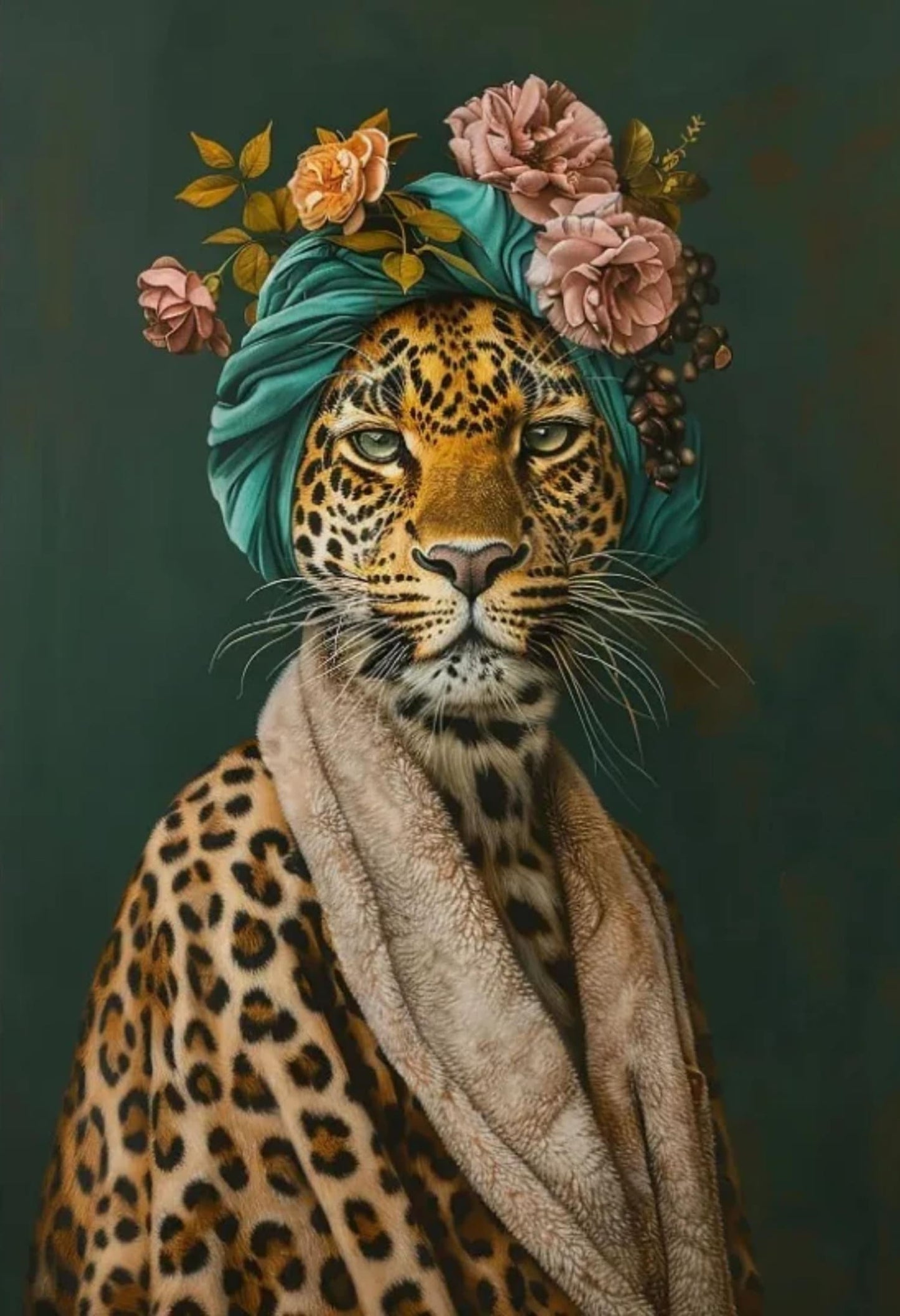 Jungle Majesty | Pearls and Paws | Floral Queen