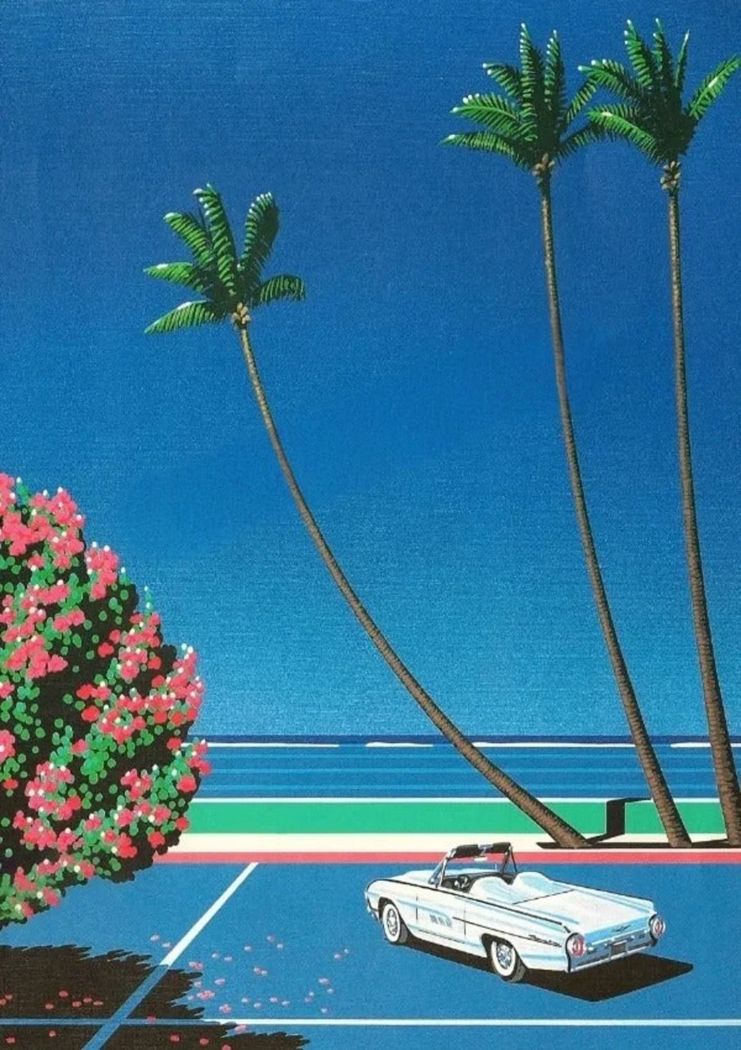 Hiroshi Nagai | Tropical Vaporwave City | Japanese Beach Car
