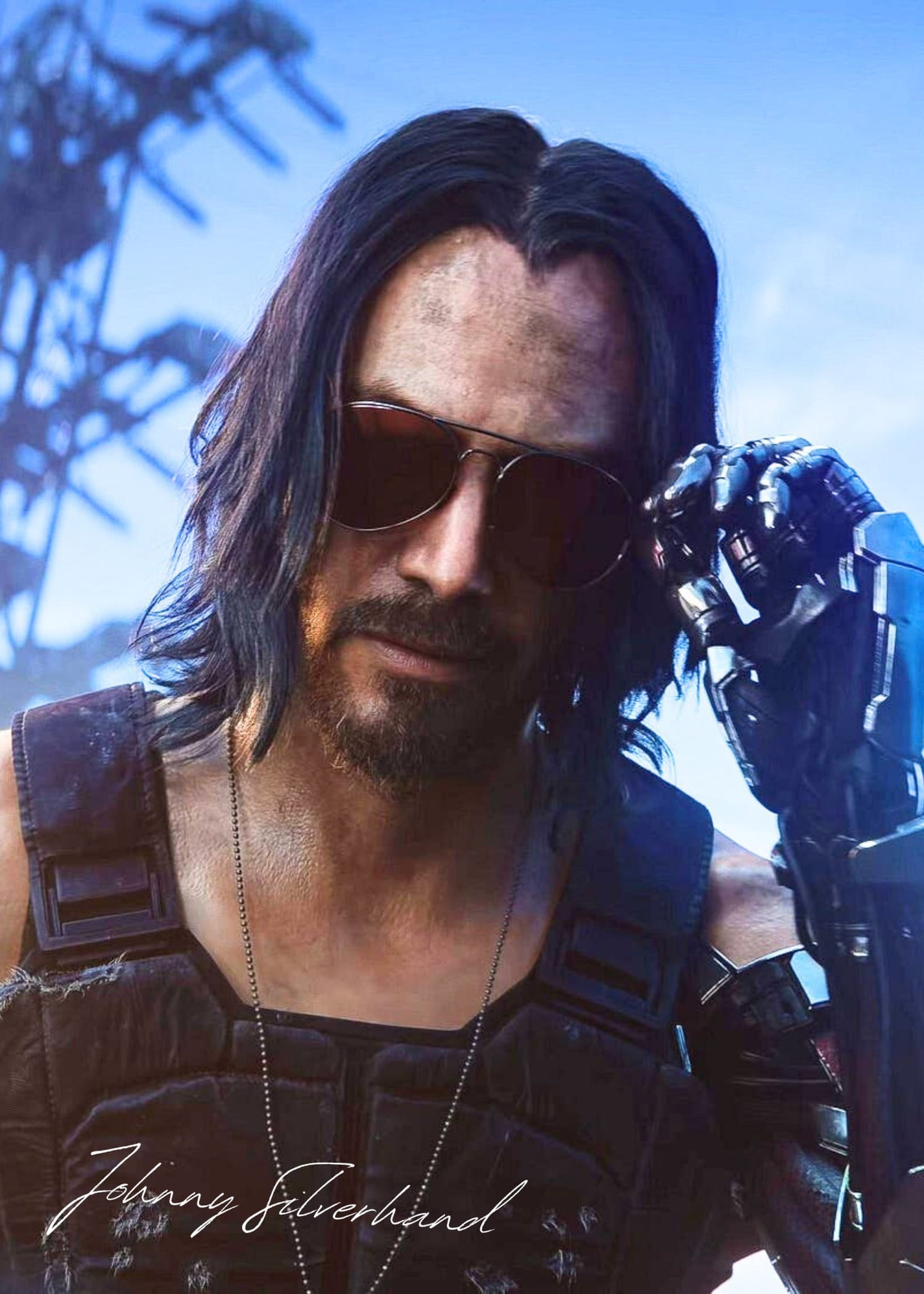 Cyberpunk 2077 | Johnny Silverhand Poster | Futuristic Art Print | Gaming Decor | Sci-Fi Wall Art | Home & Room Decoration