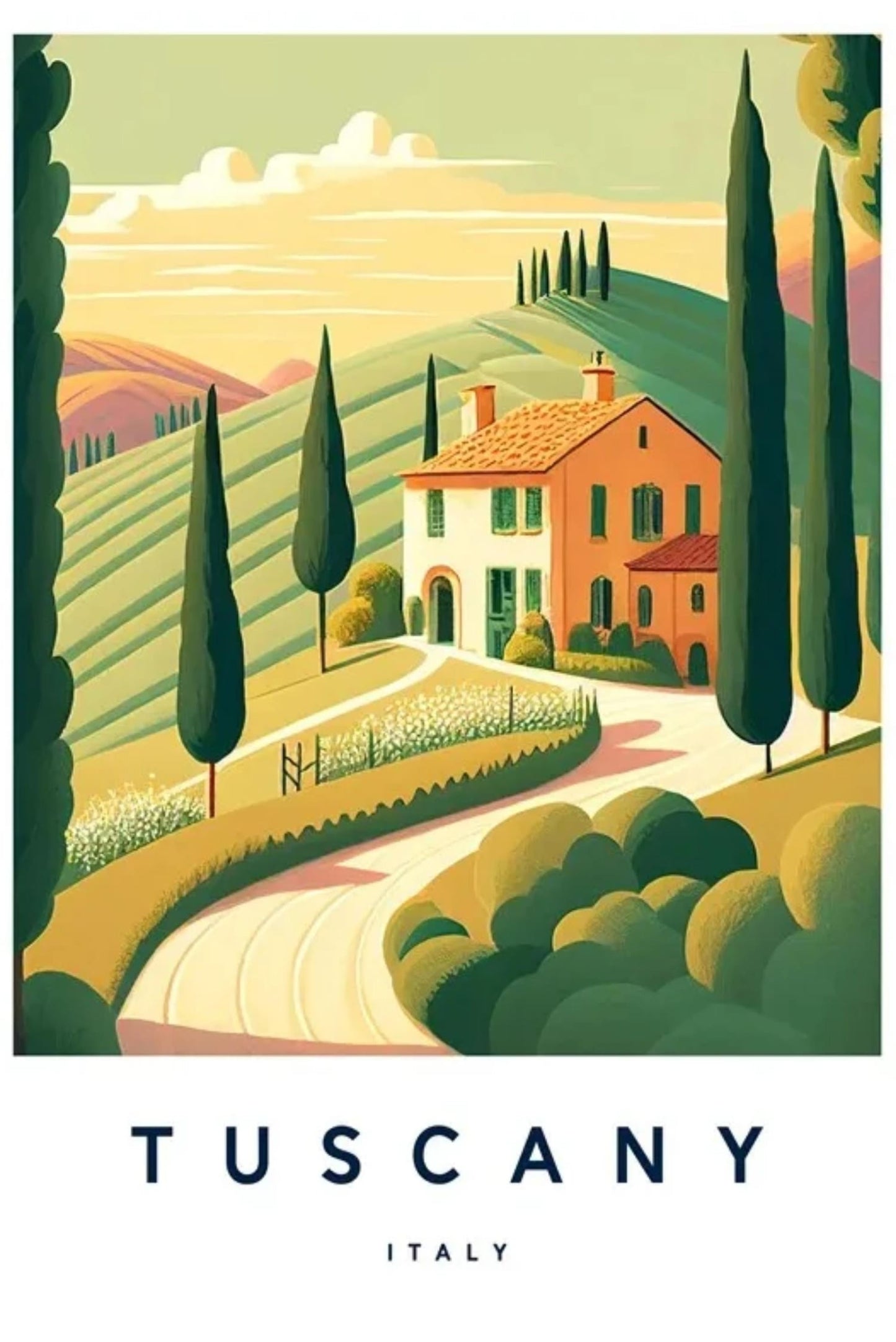 Toscane Stadsgezicht | Italiaanse Stedelijke Landschap