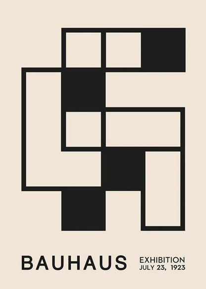 Bauhaus-Abstraktion | Moderne Wärme | Minimalistische geometrische Kunst
