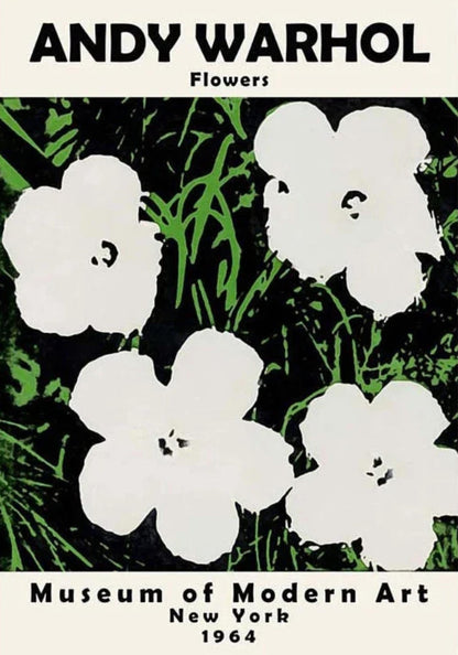 Andy Warhol | Bloemen | Pop Art | Levendig Bloemmotief 1964