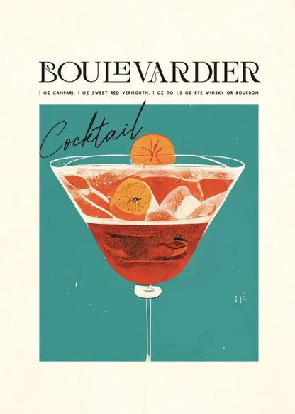 Boulevardier Cocktail | Vintage-Stil