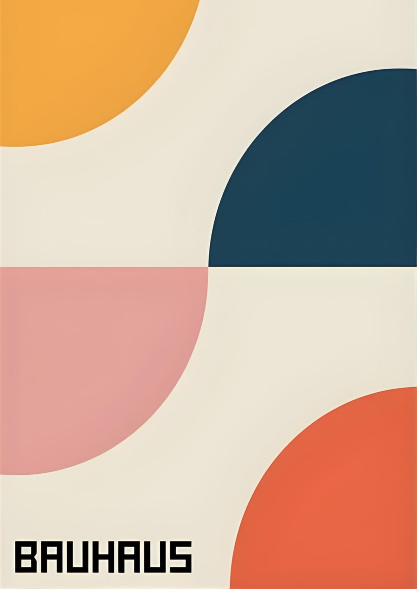 Bauhaus Spectrum | Retro Puls | Levendige Moderne Kunst
