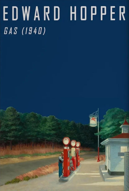 Edward Hopper | Tankstation 1940 | Vintage Amerikaans Kunst