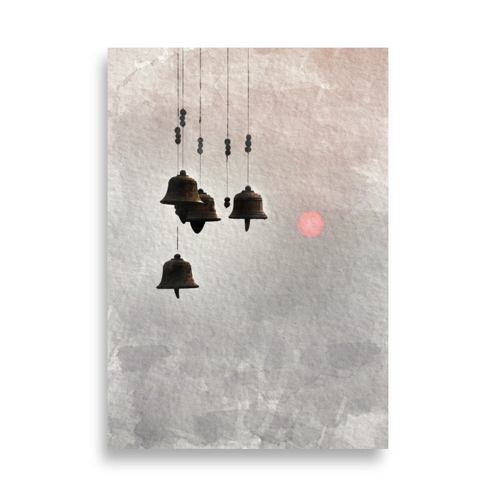 korean wind bells - poster