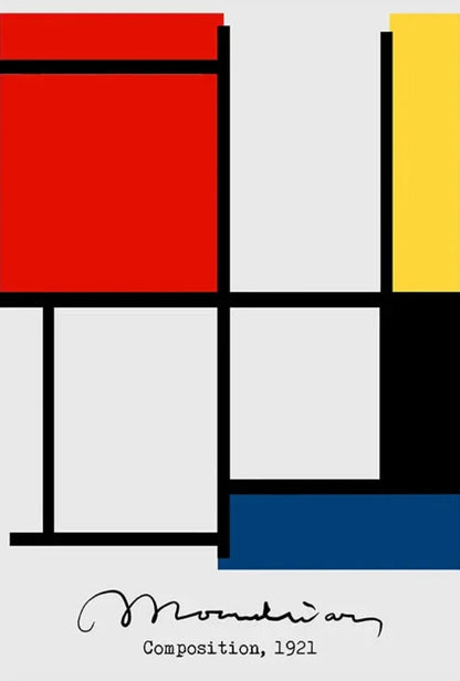 Piet Mondrian | Komposition Nr. II | Moderne geometrische Abstraktion