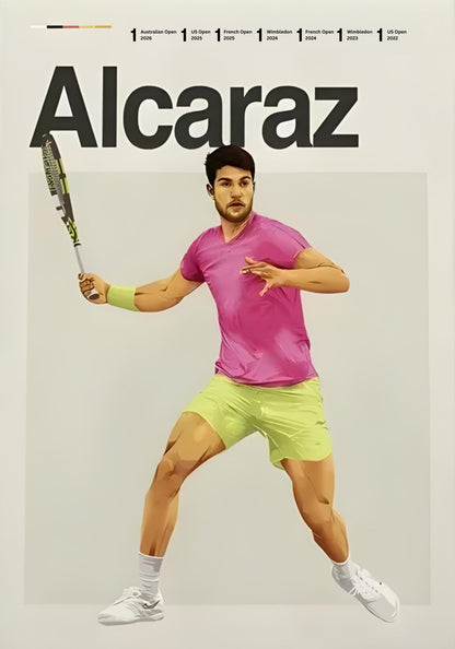 Carlos Alcaraz | Moderne Tennis Kunst
