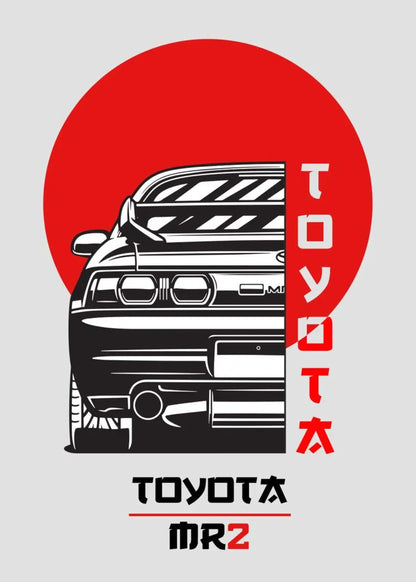 Toyota MR2 | Vintage Japanse Auto Kunst