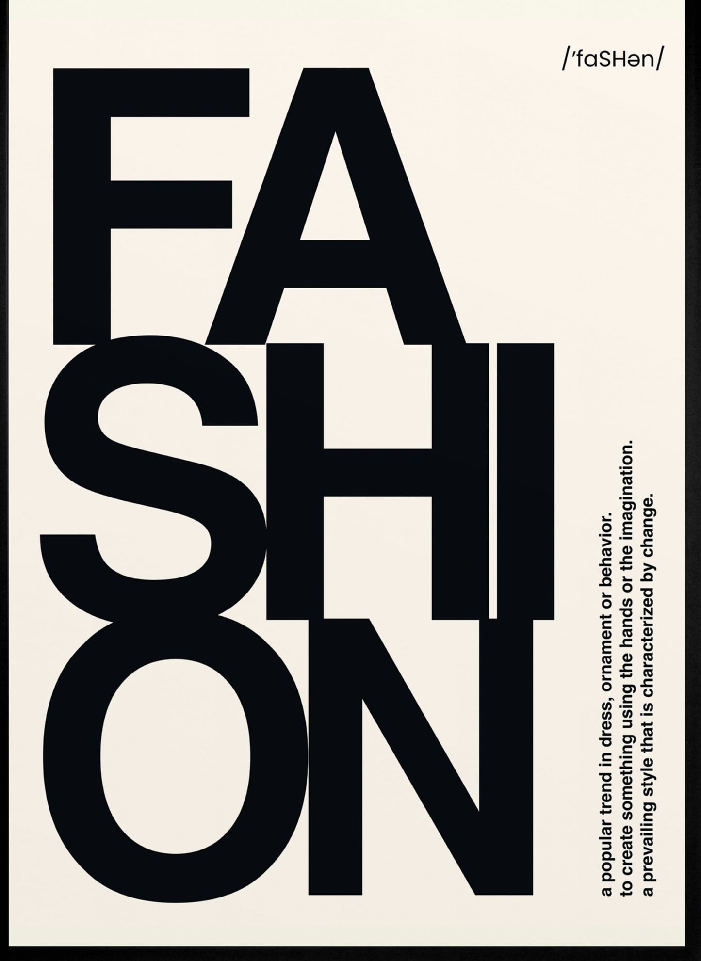 Moderne Modetypografie | Inspirierende Worte