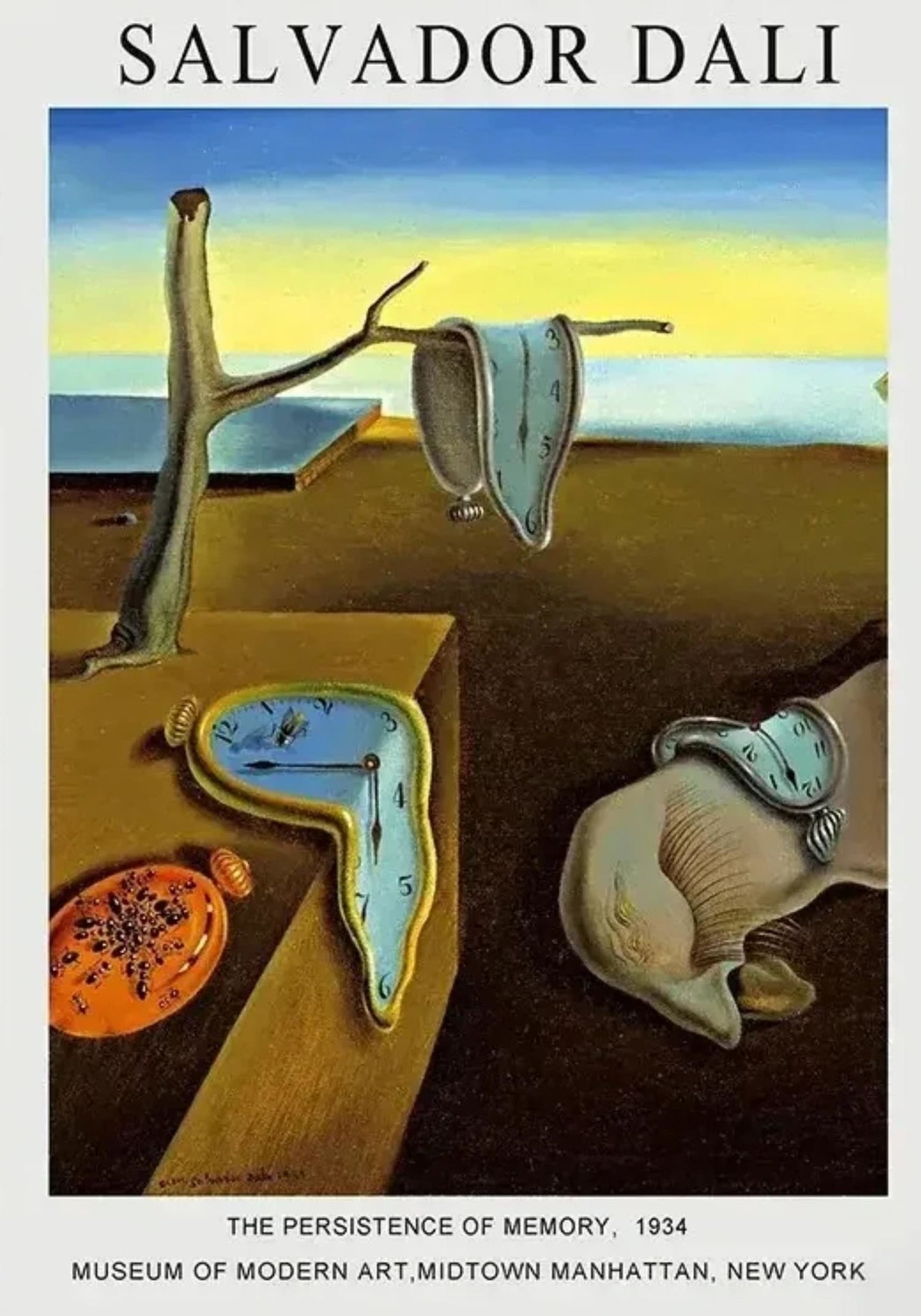 Salvador Dali | De Volharding van de Geheugen | Surrealisme