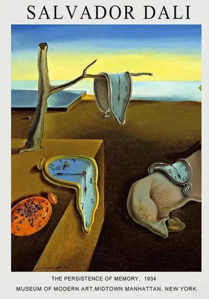Salvador Dali | De Volharding van de Geheugen | Surrealisme