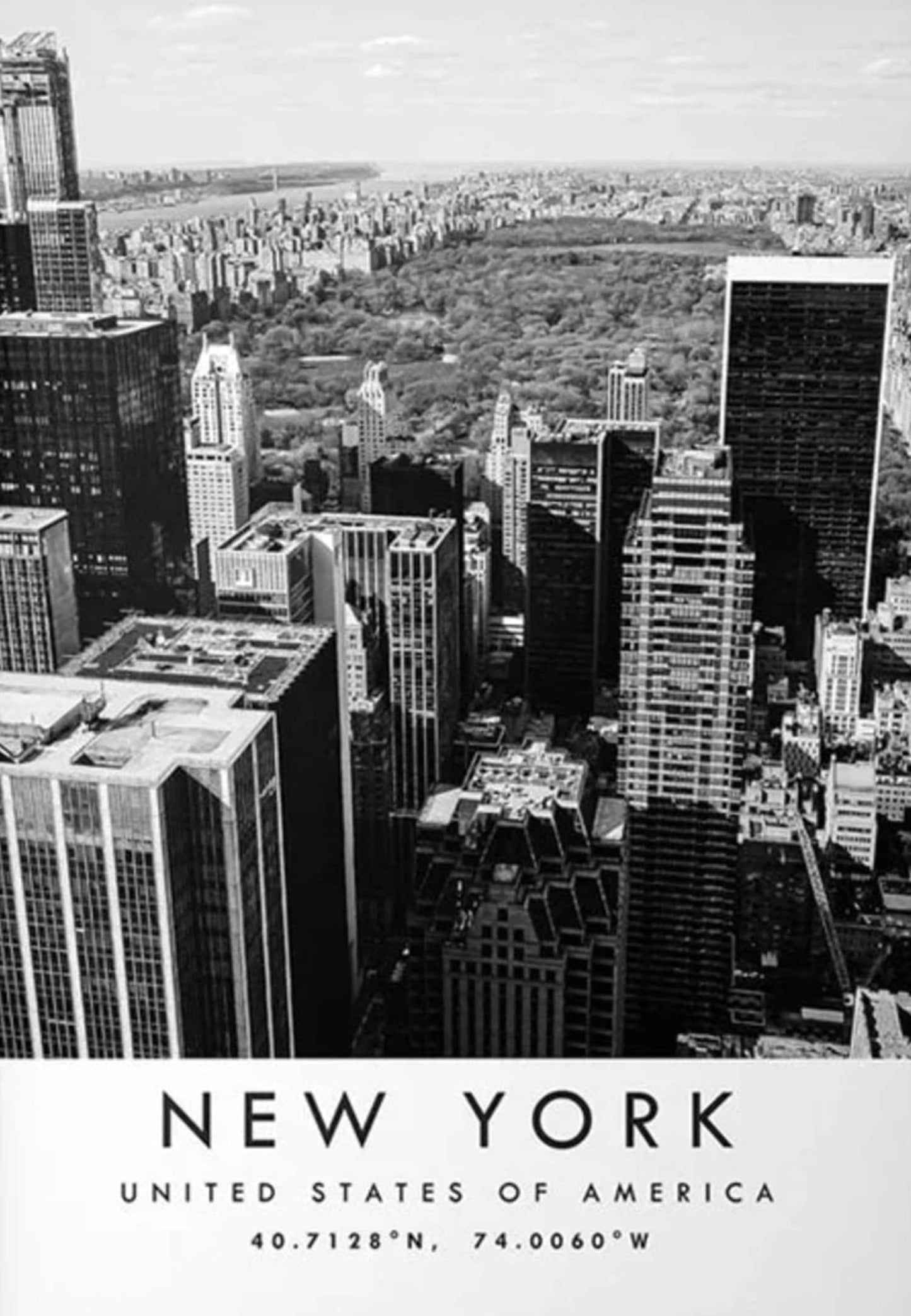 Skyline Poster | New York City Urban Scene | Stunning Wall Art | USA Cityscape | Contemporary Home Decor