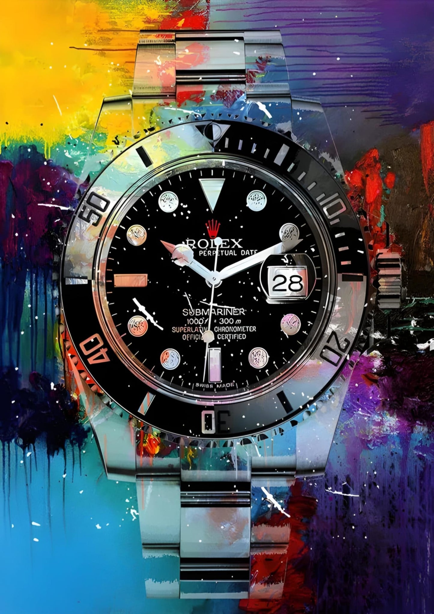 Rolex Submariner | Zwarte Graffiti Kunst