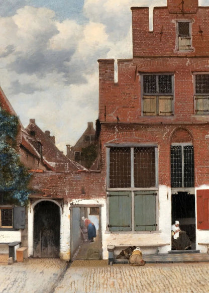 Die kleine Straße von Vermeer | Historische Kunstreproduktion